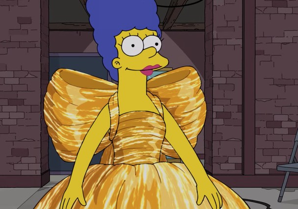  Os Simpsons fazem participação especial no desfile da Balenciaga, em Paris