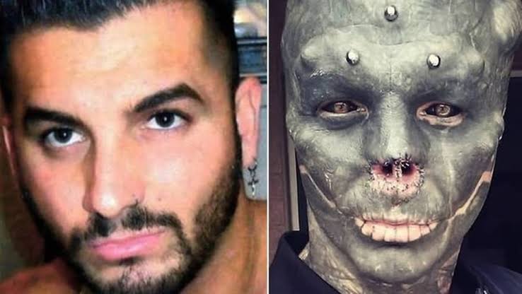  Homem passa por modificações corporais extremas para se tornar um “alien”