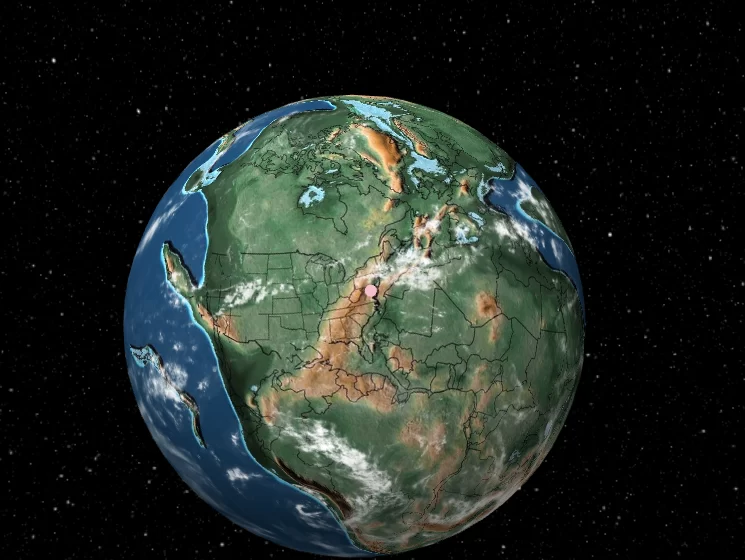  Mapa permite ver como era seu endereço há 750 milhões de anos