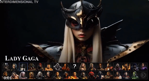  Lady Gaga, Madonna e até Pelé viram personagens do Mortal Kombat em nova versão de game