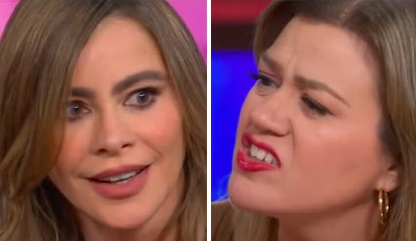  Sofía Vergara dá bronca ao vivo em Kelly Clarkson: ‘Você está maluca? Cala a boca!’