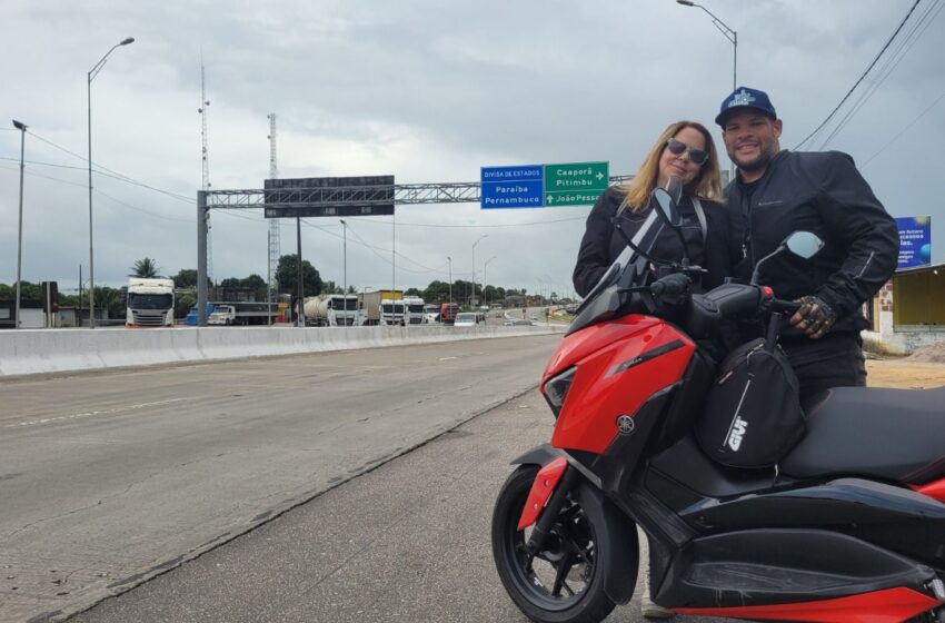  Casal de Recife viajará 5 mil km em uma scooter para viver o Capital Moto Week