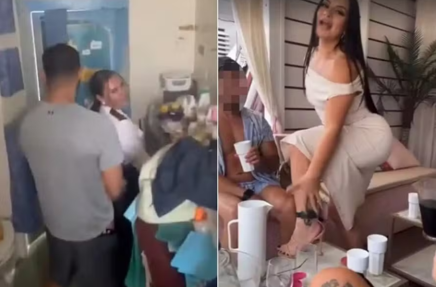  Carcereira brasileira filmada fazendo sexo com presidiário exibe tornozeleira eletrônica em clube londrino: ‘Muito bonitinha’
