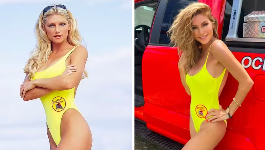  Ex-atriz de ‘Baywatch’ diz que consegue sustentar sua família inteira com OnlyFans: ‘Sou a minha própria Hugh Hefner’