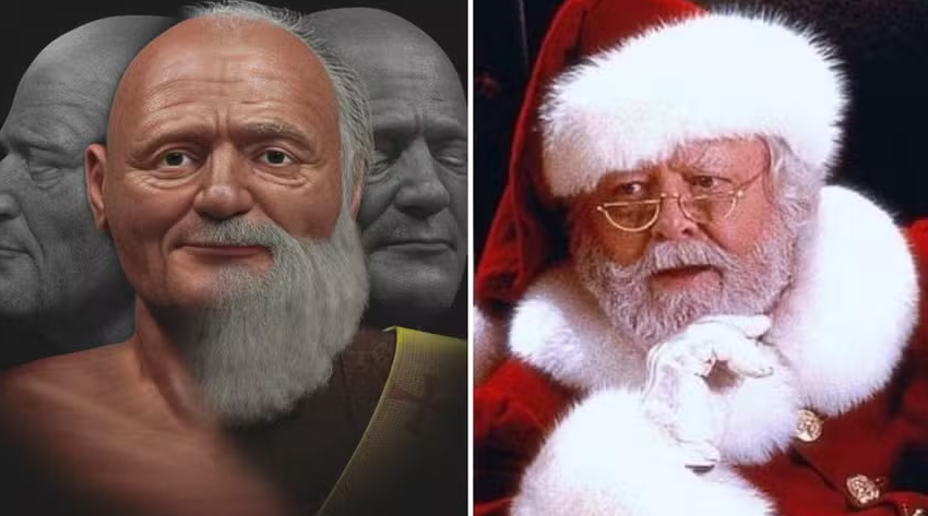  Brasileiro usa crânio de 1700 anos para reproduzir rosto do homem que inspirou o Papai Noel