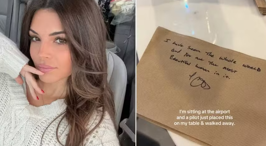  Piloto de avião deixa cantada para influencer: ‘Vi o mundo inteiro e você é a mulher mais linda’