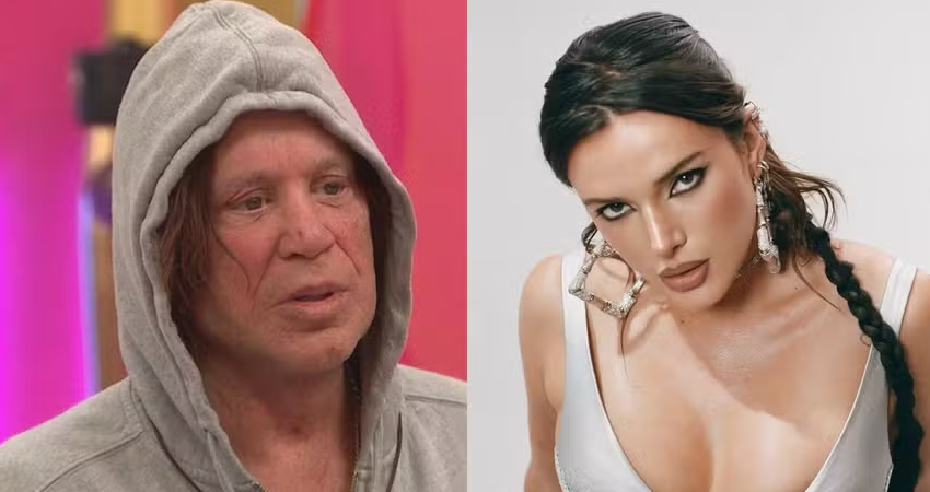  Mickey Rourke rebate atriz ex-Disney que o acusou de agressão nas partes íntimas em meio à saída conturbada do ‘Big Brother’ inglês