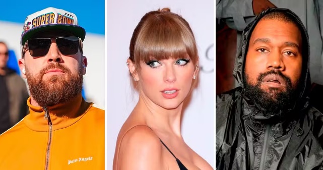  Namorado de Taylor Swift quer ‘mano a mano’ com Kanye West após rapper falar de ménage da cantora com Justin Bieber e Harry Styles
