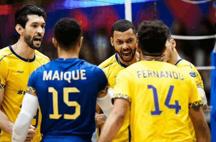  Brasil derrota Argentina e garante vaga na fase final da VNL Masculina