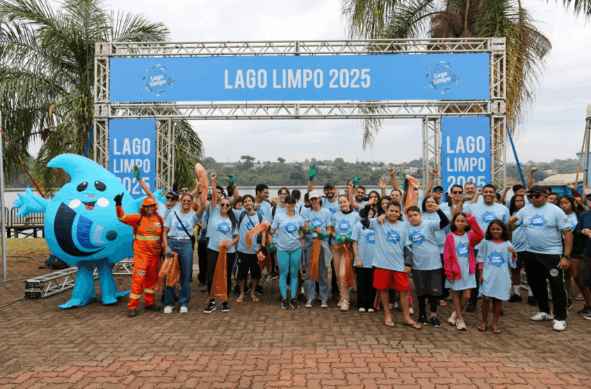  Dia Mundial da Limpeza retira 250 kg de resíduos do Lago Paranoá
