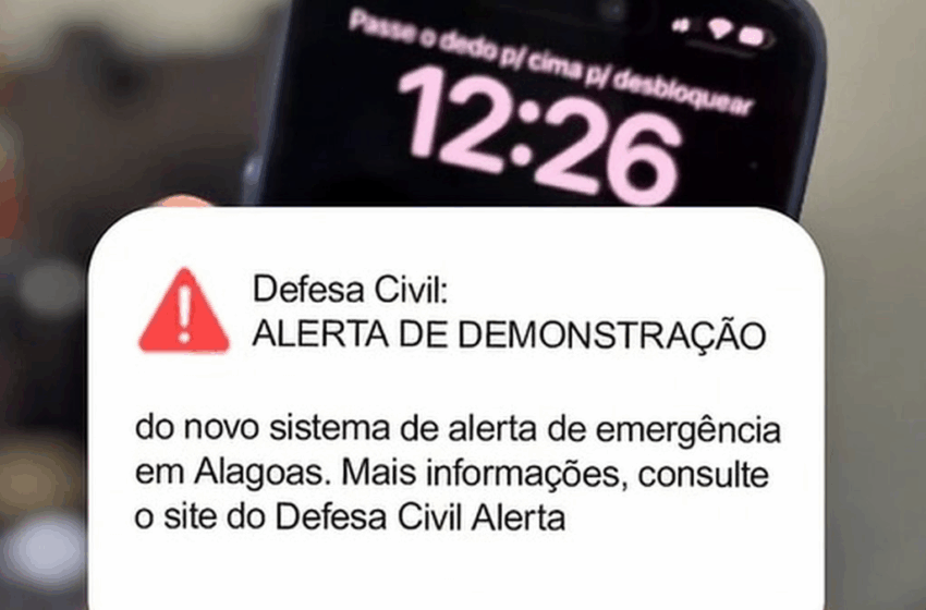  Celulares do Centro-Oeste receberão mensagem de teste da Defesa Civil Alerta no sábado