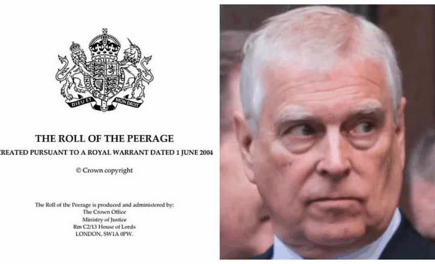  Página oficial já apagou Andrew de lista de membros da Família Real