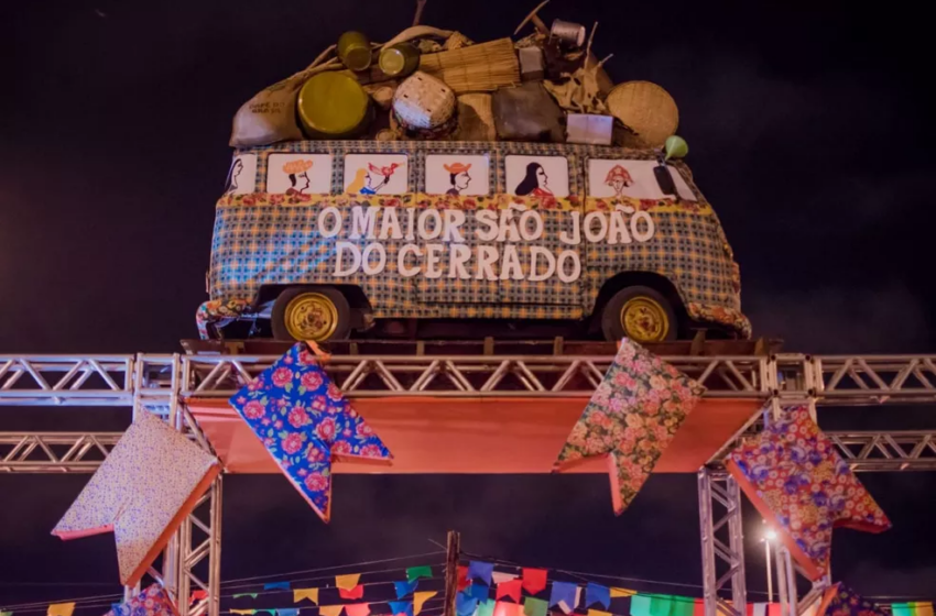 Decoração do Maior São João do Cerrado, em imagem de arquivo — Foto: Divulgação