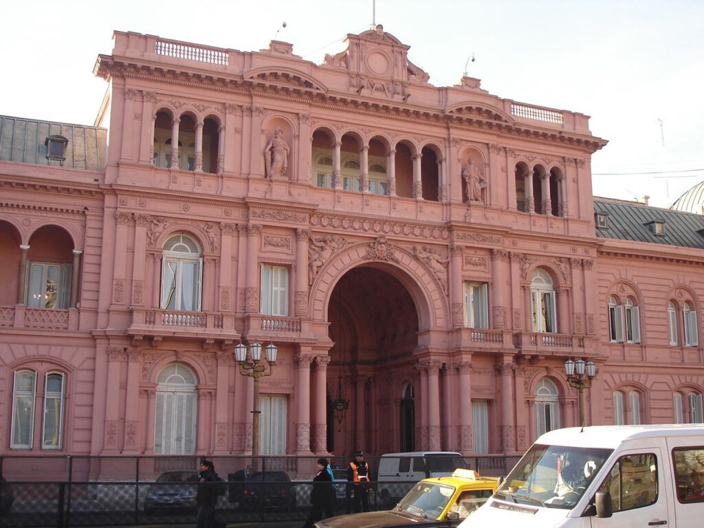 Casa Rosada, sede do governo da Argentina.
